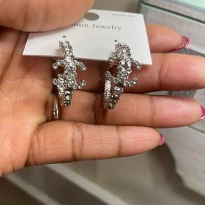 Silver fashion earrings